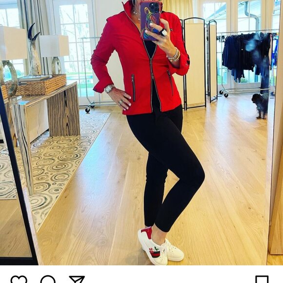 Anatomie Justine Side Strip Racer Jacket perfect for Game Days - Picture 2 of 7